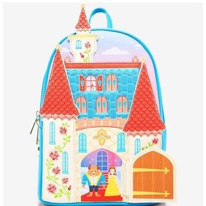 NWT Her Universe Disney Beauty and the Beast Swinging Door Castle Mini Backpack